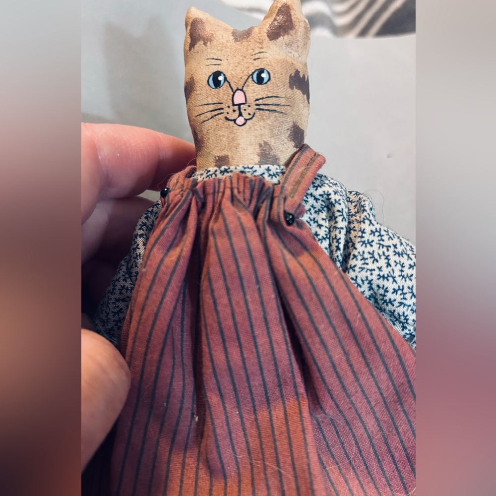 Vintage Handmade Cat Pocket Doll